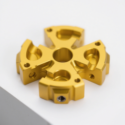 Yellow automotive CNC Gear Prototype