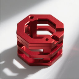 red-anodized-hexagonal-aluminum-mounting-plate