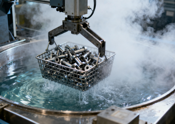 heat_treatment_quenching_process_with_metal_parts