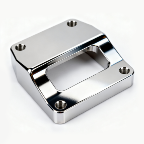 polished_square_metal_plate_with_holes